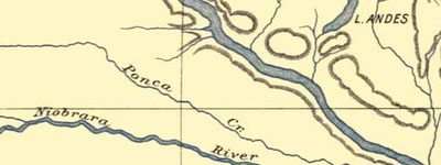 Map of Niobrara and Ponca rivers
