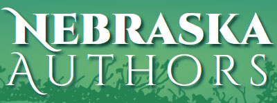 Nebraska Authors title text on a green background