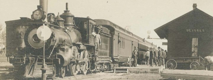 Graphic representing the Orphan Trains of Nebraska