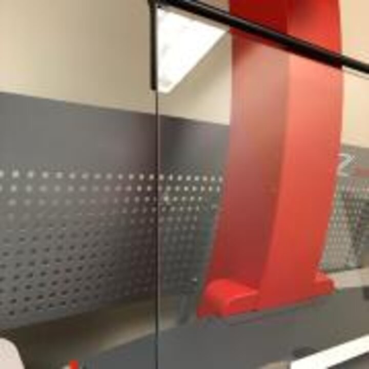 Photo of glass used in scanning.