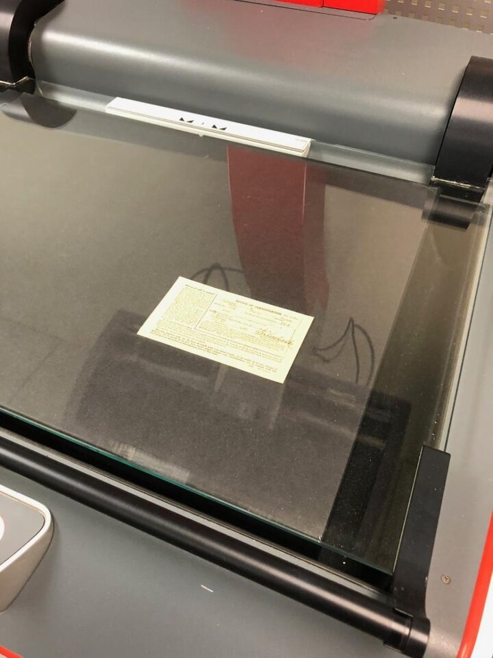 Photo of calibration bar.